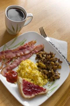 Big Delicious Breakfast Stock Photos