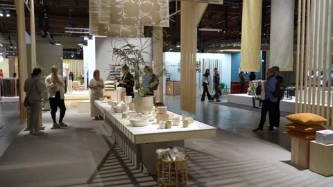 Big Design Exhibition Stock Footage 209637181