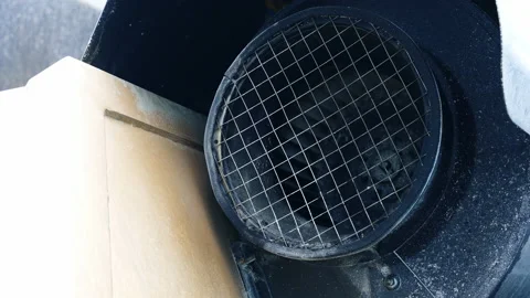 Big diameter tube covered with net and twirling core inside. Stock Footage 166380604
