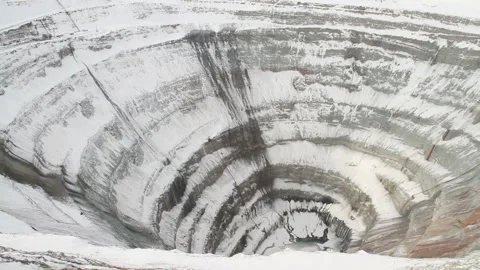 Big Diamond mine Mirny in Siberia, Stock Video Pond5
