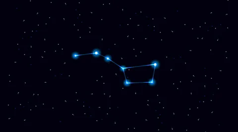 Big Dipper Constellation Stock Footage 37610093