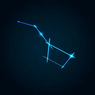 Big dipper constellation vector illustration Stock Illustration
