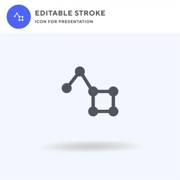 Big Dipper icon vector, filled flat sign, solid pictogram isolated on white Stock Illustration