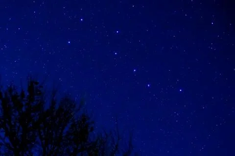 The Big Dipper in a spring night sky. Stock Photos