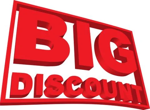 Big Discount Stock Illustration