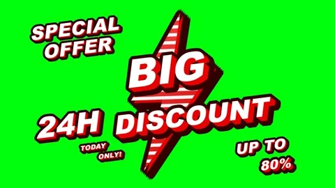 Big Discount Special Offer 24 Hour Sale Up To 80 Percent Off Today Only Stock Footage 336617619