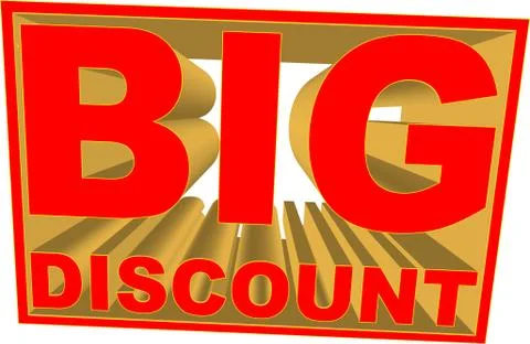 Big Discount (Vector) Stock Illustration