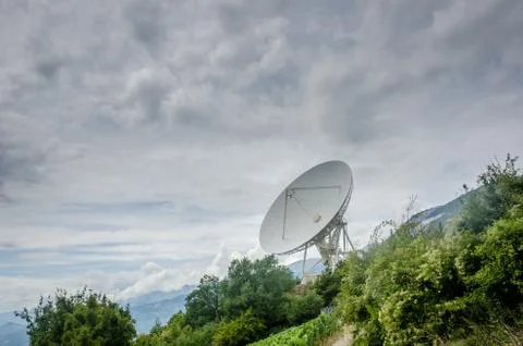 Big dish for communication Stock Photos