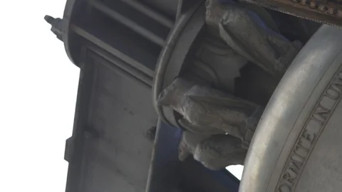 BIg doll ringing detail Video stock 86090629