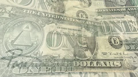Big Dollar Bill's Pan Stock Footage 12661242