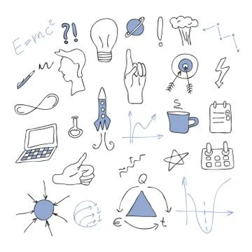 Big doodle set - Idea, business Stock Illustration