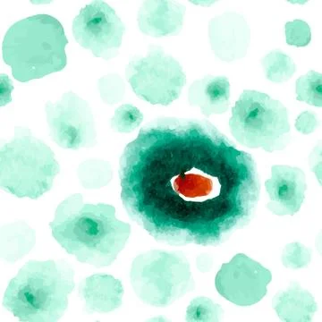 Big Double Watercolor Spots Pattern Illustrazione stock