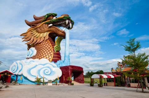 Big dragon statue Stock Photos