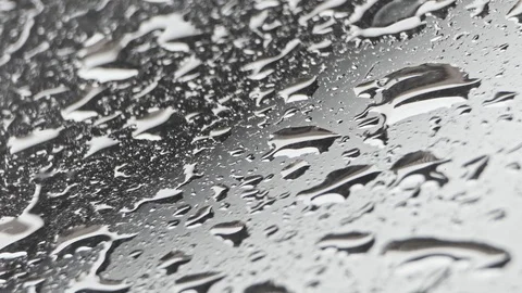Big drops of rain on the window Stock Footage 123272232