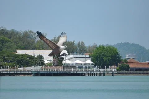 Big eagle statue in Langkawi Foto stock