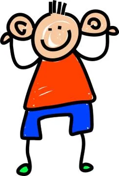 Big Ears Boy Stock-Illustration