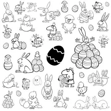 Big easter collection イラスト素材