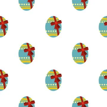 Big easter egg pattern seamless 스톡 일러스트