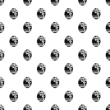 Big easter egg pattern vector Stock Illustration