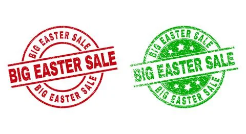 BIG EASTER SALE Round Watermarks Using Corroded Surface Stock Illustration