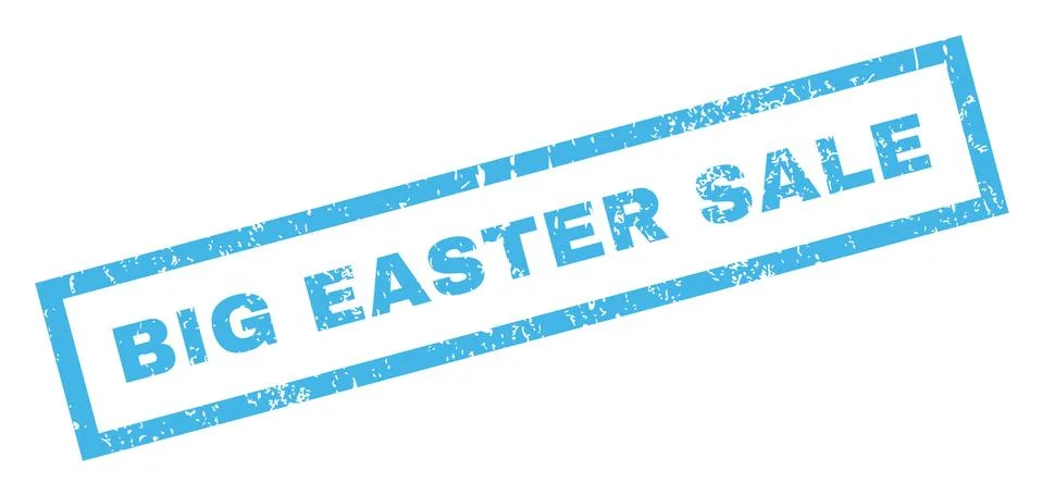 Big Easter Sale Text Rubber Seal Stamp Watermark Stock Illustration