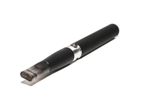 Big electronic cigarettes isolated on white Stock Photos