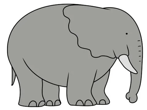 Big Elephant Stock Illustration