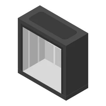 Big elevator icon, isometric style Ilustración de archivo