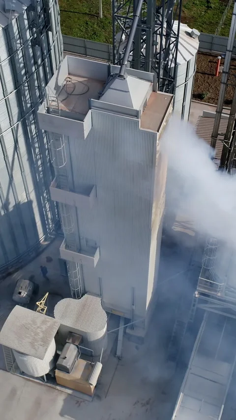 Big elevator metal construction Stock Footage 310300336