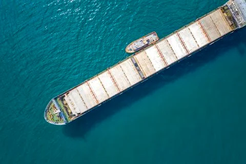 Big empty ship at sea. Foto stock