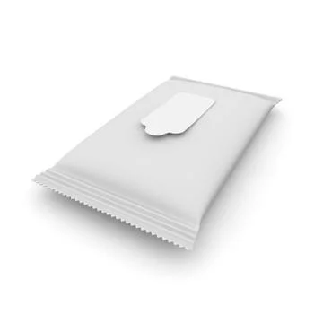 Big empty white napkin holder Stock Illustration