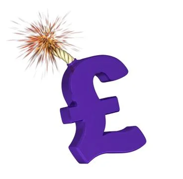 Big Euro symbol that'll explode on a white background 库存插图