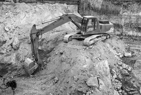 Big excavator Stock Photos