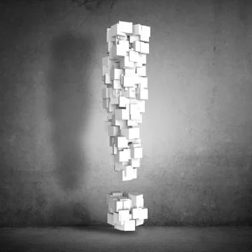 Big exclamation mark Foto stock