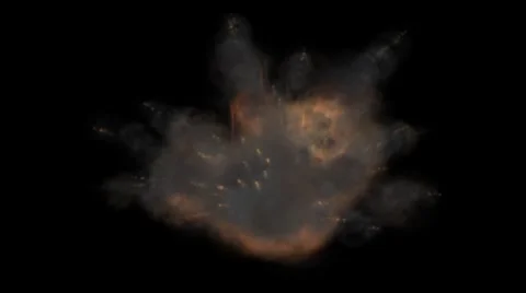 Big explosion on black, green screen and transparent backgrounds 스톡 동영상 1048097