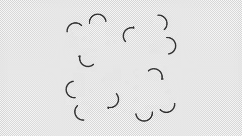 Big explosion line animation Stock Footage 273690534