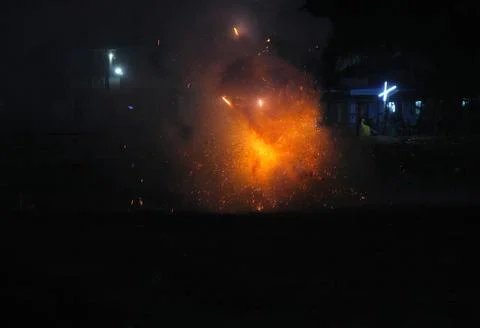 Big explosion Stock Photos