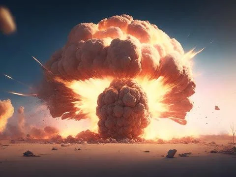 Big explosion Stock Photos