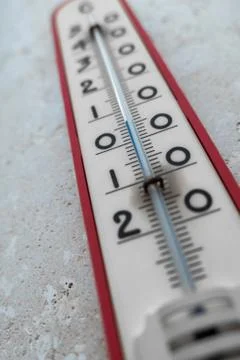Big external thermometer Stock Photos