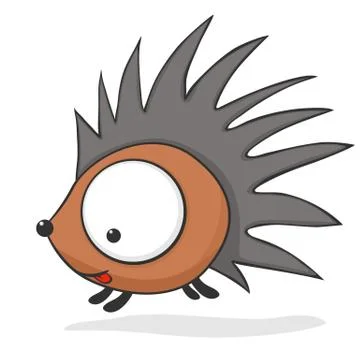 Big-eyed hedgehog Stock Illustration