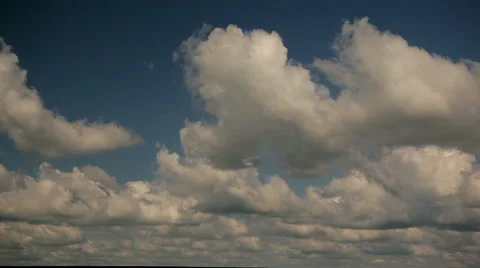 Big fat clouds Stock Footage 50393424