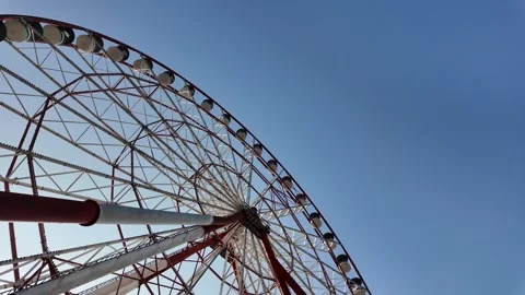 Big ferris wheel, high roller Stock Footage 274047474