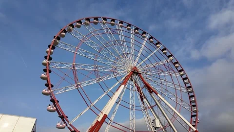 Big ferris wheel, high roller Stock Footage 274047508