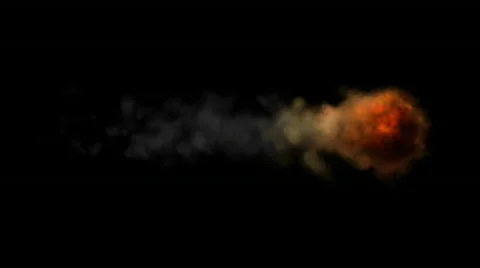  Big Fire Ball Loopable With Alpha HD Stock Footage 481275