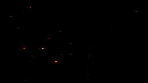 Big Fire Ember. Ember Particles. Big Particles Stock Footage 262654158