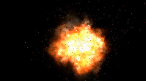 Big Fire with Sparks 库存影片 34082845