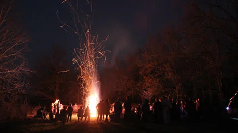 Big fire. Timelapse Stock Footage 23137474