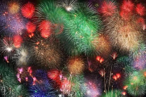 Big fireworks Stock Illustration