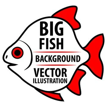 Big Fish background. Stock Illustration