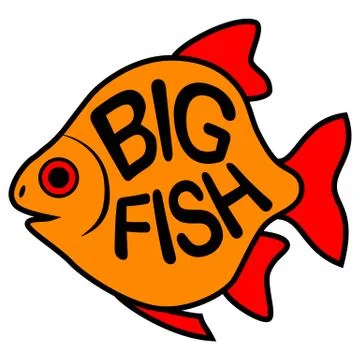 Big Fish background. Stock Illustration
